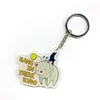 Custom Cartoon Characters Sublimation Long Acrylic Key Chain Holder For Wallet