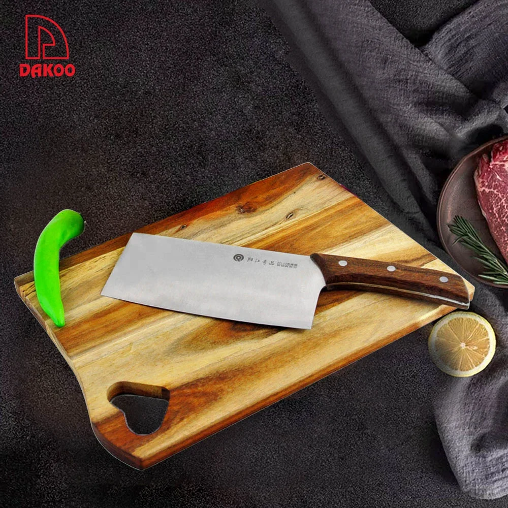

Stainless Steel Kitchen Thin Sharp Chinese Cleaver Chopper Knife, Chocolate