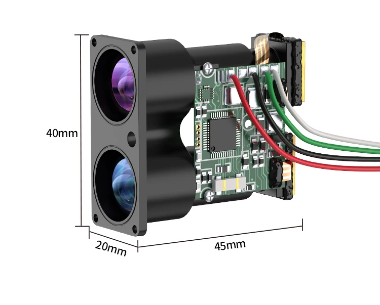 1200m Nohawk Small Laser Distance Module Rangefinder Module With Ttl ...