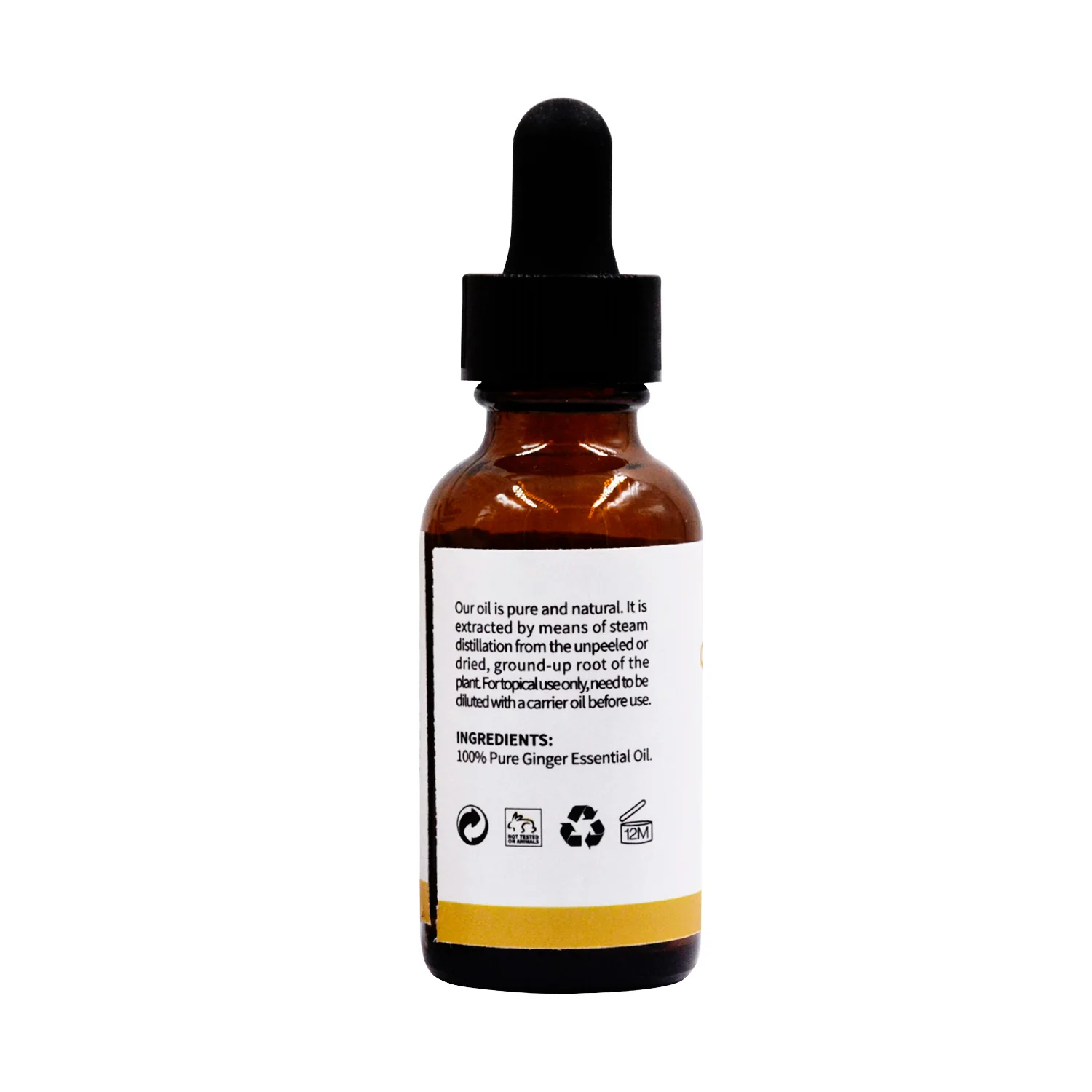 
Prus 100% pure natural ginger extract oil ginger essential oil 