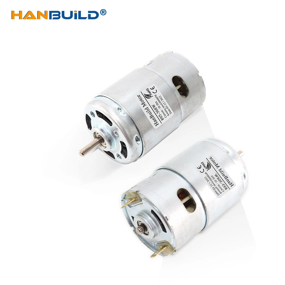 895 360W DC Motor 12V 6000RPM Ball Bearing Large Torque Power Low Noise Brush motor Electronic Component DC Motor