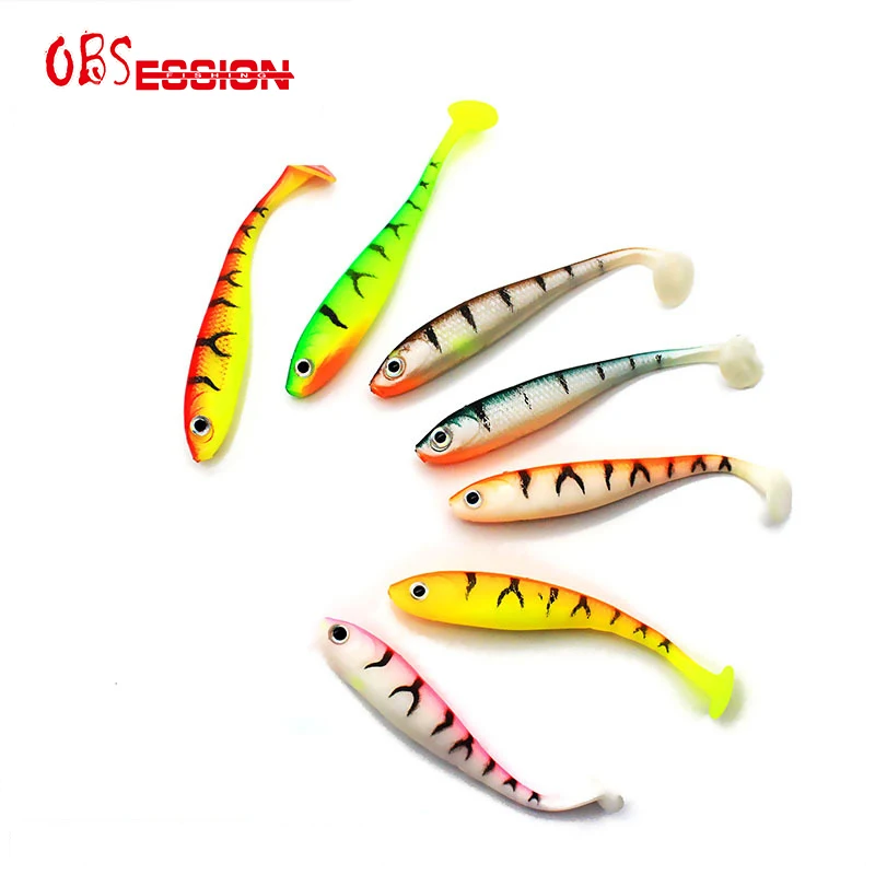 

WT30 7cm/2.1g soft bait fishing lures shad artificial bait jig head fly fishing silicon rubber fish, Customized color
