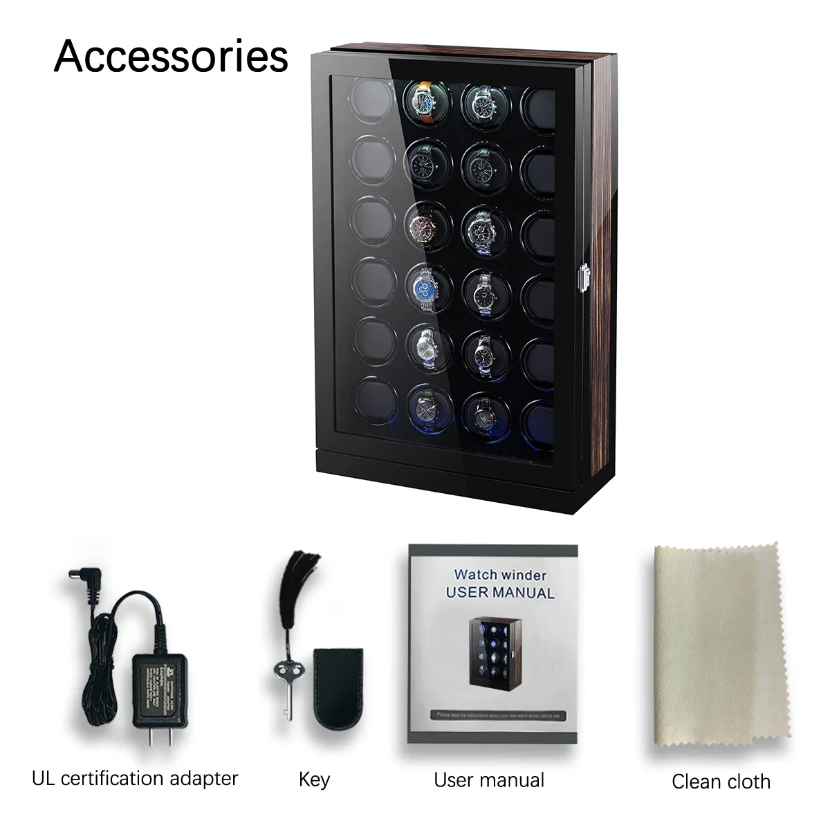 Wholesale China Glass Large Watch Cases 24 Watches Touch Screen Luxury