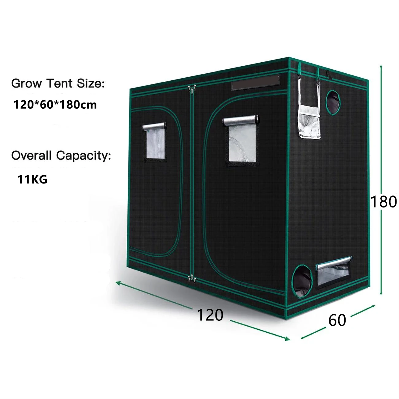 

Lampplant Hydroponic Multifunctional Durable Mushroom Cheap 240*240*200 Grow Tents, Black