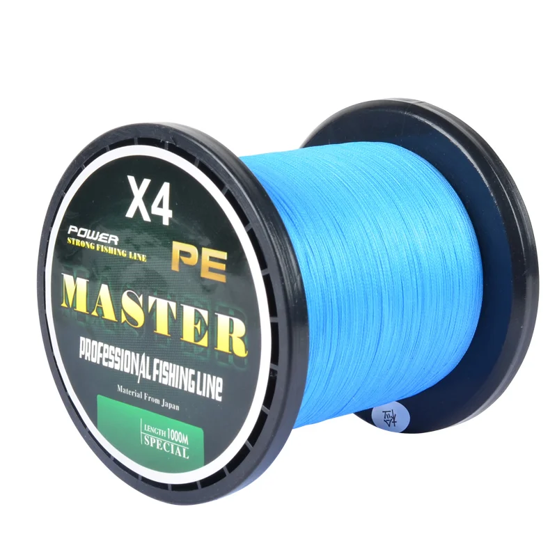 

super power smooth pe 4 strands pe braided ocean soft fishing line 1000m, Mixed color