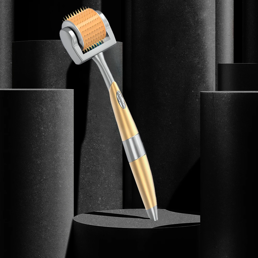 

Derma Roller ZGTS Luxury Titanium Micro Needles 0.5mm drs derma rolling system 192 dermaroller microneedling hair growth facial