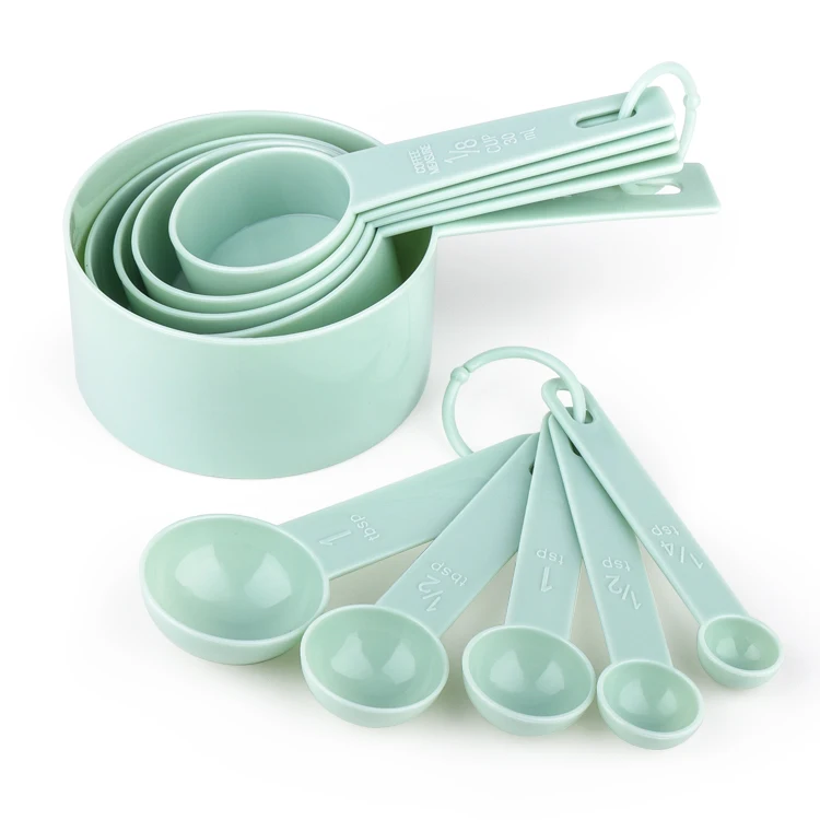 

10-Pack Mini Plastic Measuring Cups and Spoons Set For Liquid Powder
