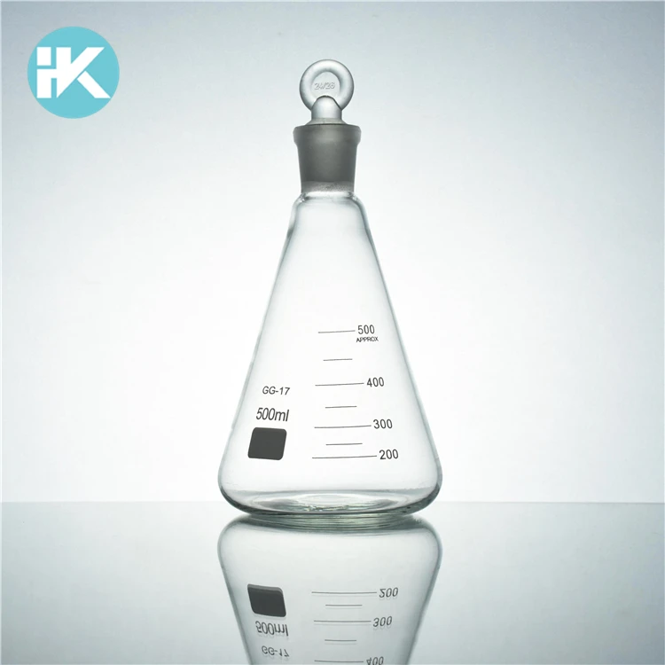 Huke Customized 50~2000ml Conical Laboratory Erlenmeyer Flask With ...