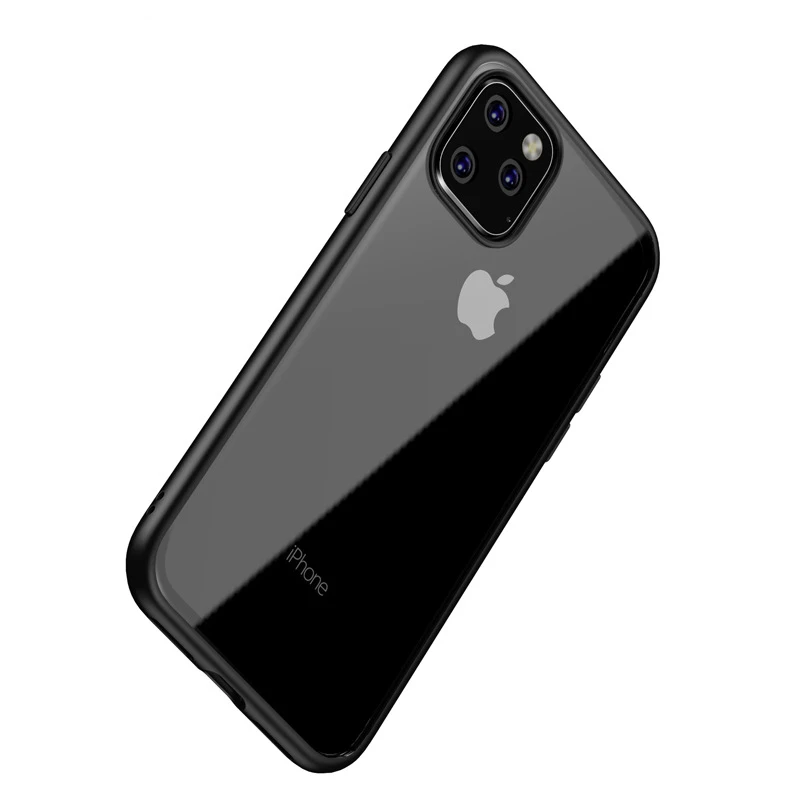 

Suitable For 11pro Mobile Phone Case 11 Anti-fall Protective Cover Promax Hit Color Button Bright Color, Picture shows