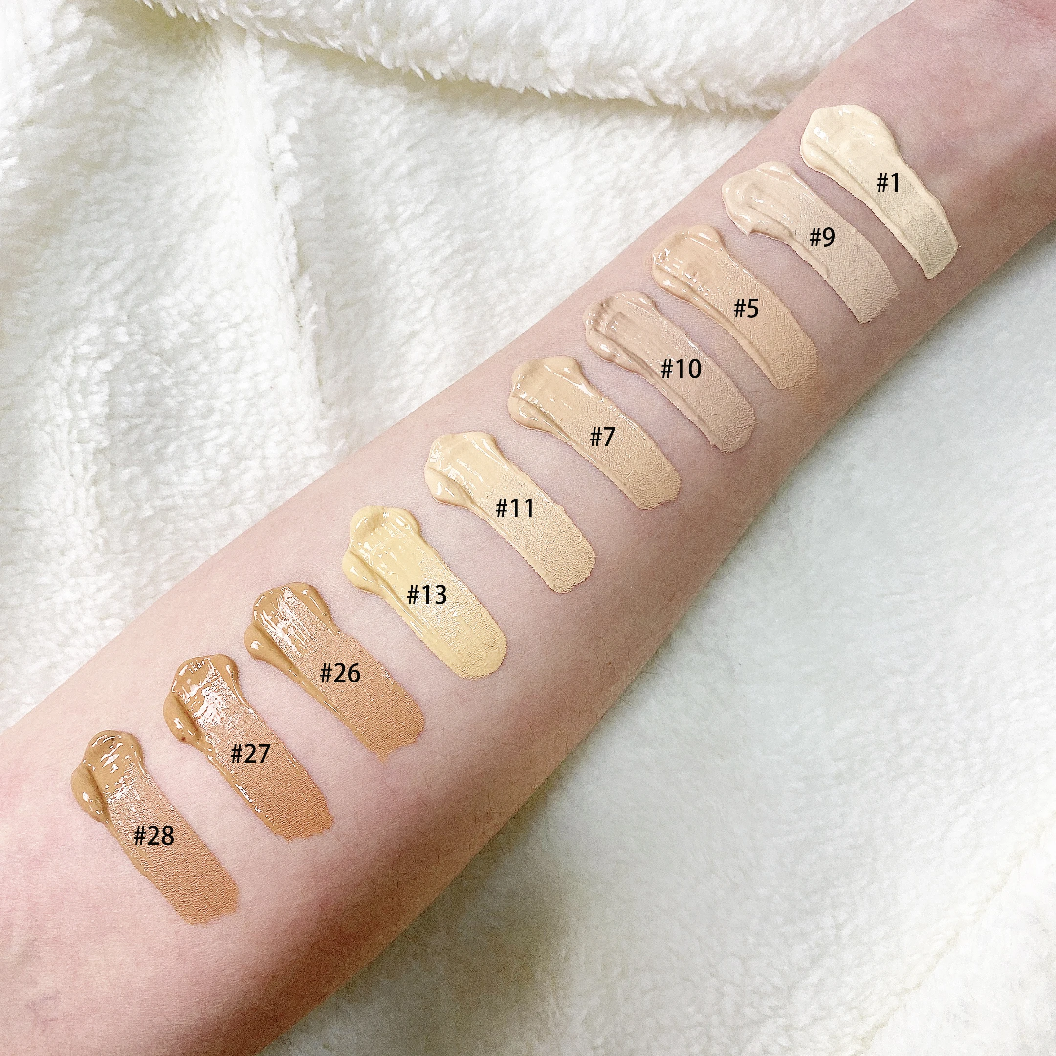 

In stock 41 shades waterproof makeup liquid foundation