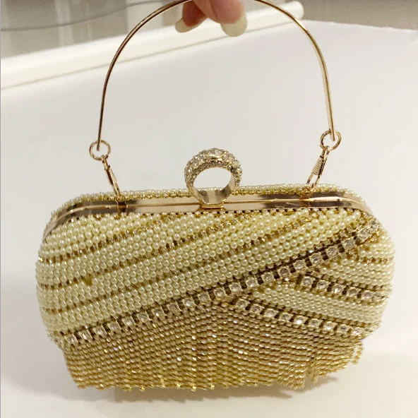 

Designer ladies fashion clutch purses for women evening bags and women handbags rhinestone evening clutch purse, Gold