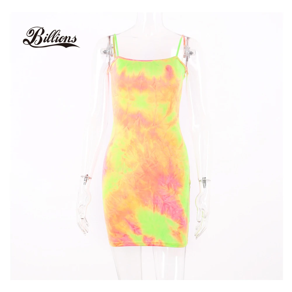 

Fashion Tie Dye Spaghetti Strap African Kitenge Dress Designs Dresses Women Casual Wear