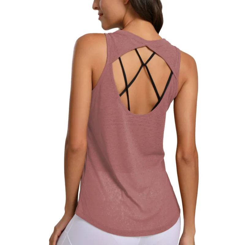

Women Comfort Summer Cooling Mesh Loose Fit Muscle Fitness Tank Tops