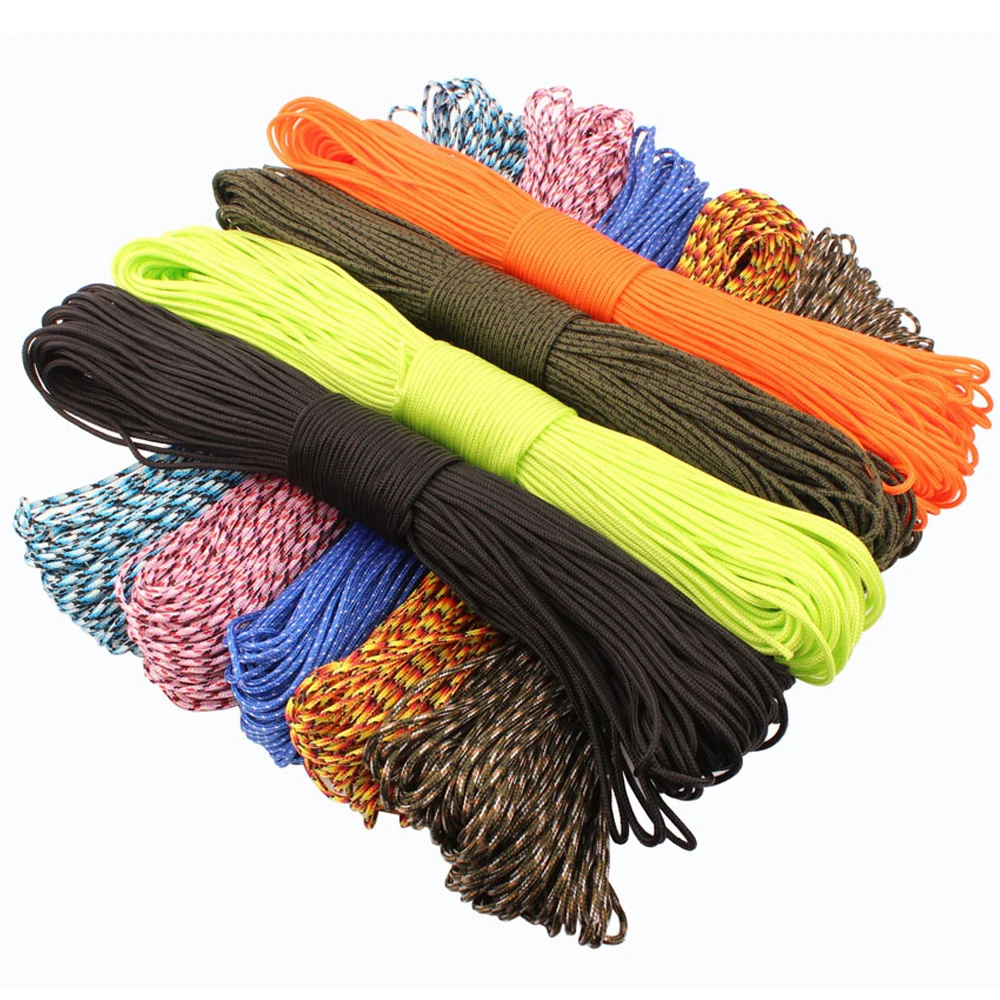 

Stock Outdoor Camping Survival Emergency Type III 7 Strand Core Paracord Cord Lanyard Rope, Show as title picture