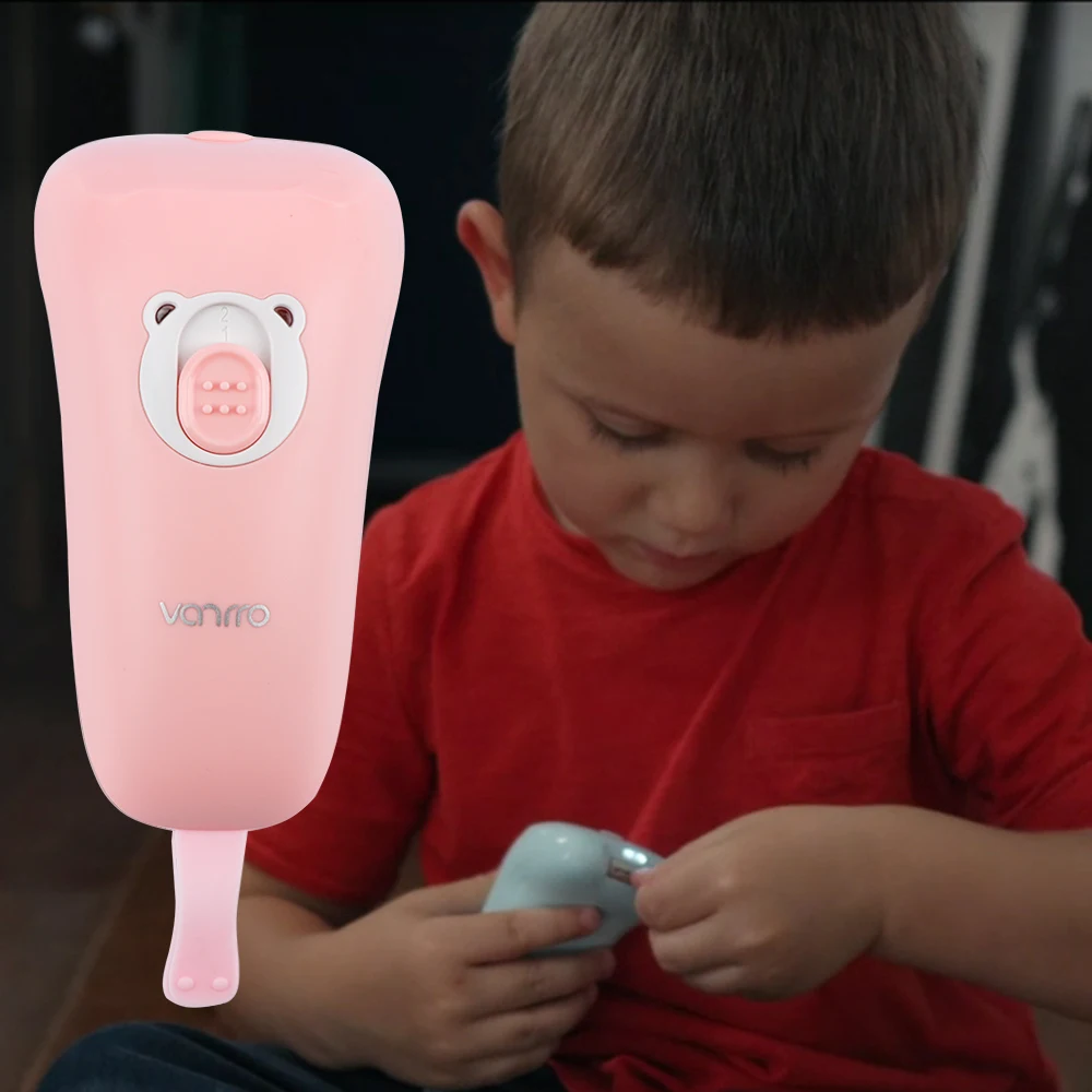 

wholesals cute nail clippers Electric nail clippers for children kid baby nail trimmer USB rechargeable, Pink/blue