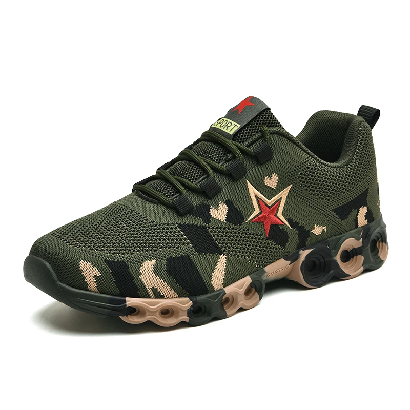 

oem 2021 Camouflage mountaineering sports shoes walking style sneaker military training shoes