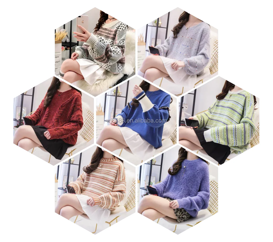 

Latest 2020 new design embroidery fall clothing oversized cardigan women sweater