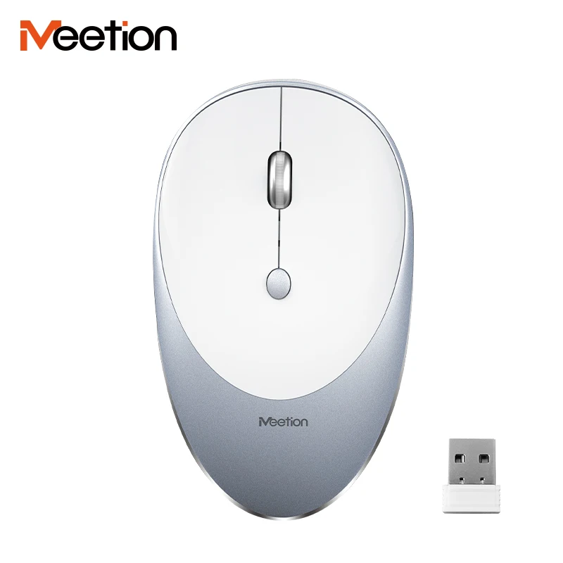 

MeeTion R600 Laptop PC Mini Sem Fio Wirless Optical Rechargeable Usb Silent Inalambrico Computer Wireless Mouse, Space gray, rose gold, gloss silver