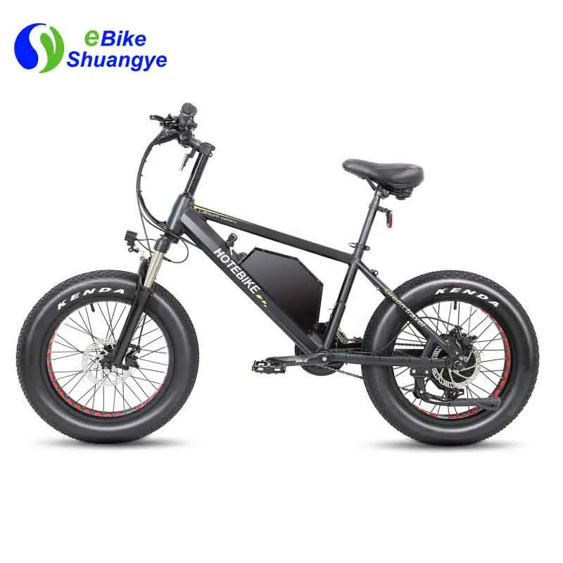 

Fat tire electric bike 48V 750W motor 20AH hidden battery electric mountain bike chinese for USA warehouse in stock, Black