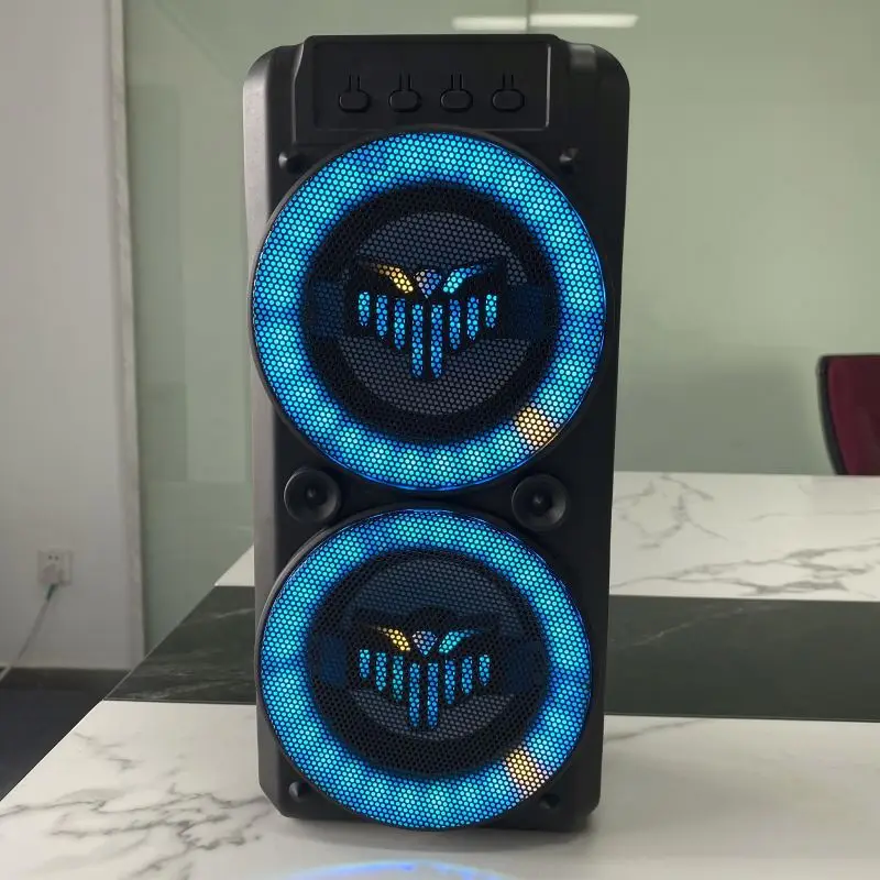 

Hot bluetooth speaker box Custom Logo Printing With Popular Fashion, Black