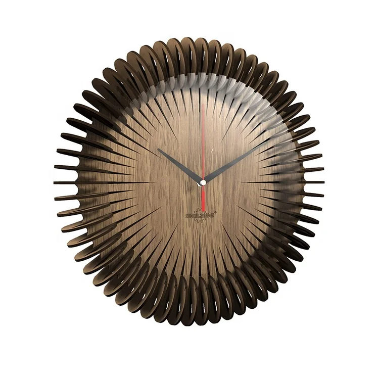 

DIY Large Size Round Puzzle Wooden Wall Clock For Home Decoration