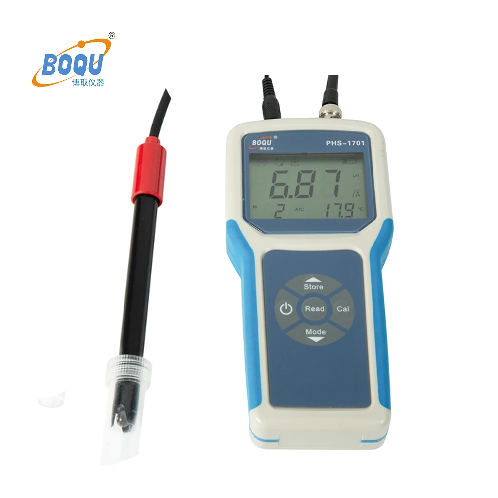 

pHS-1701 hot-selling Environmental Monitoring -2 ~ 16.00 pH Range DC6V/20mA Handheld Portable Digital ORP ph Meter Price