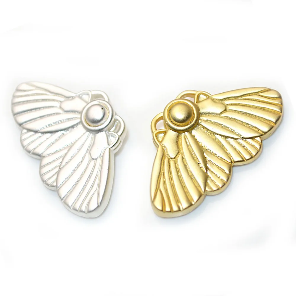 

Butterfly Shape Frosted Matte Gold Silver color Metal Charms Jewelry findings