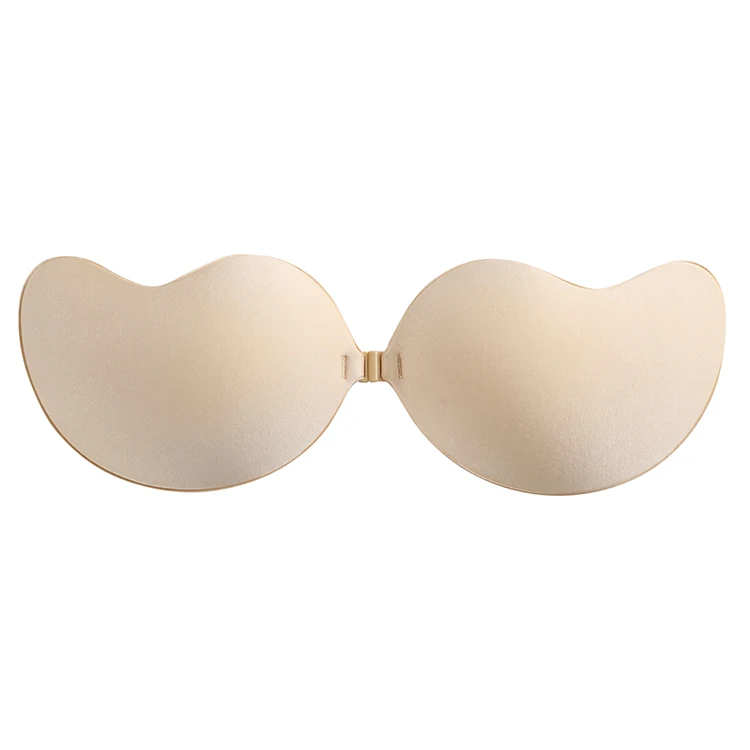 Fashion Women Backless Silicone Strapless Push Up Invisible Bra Mang o shape Self-adhesive Brassieres