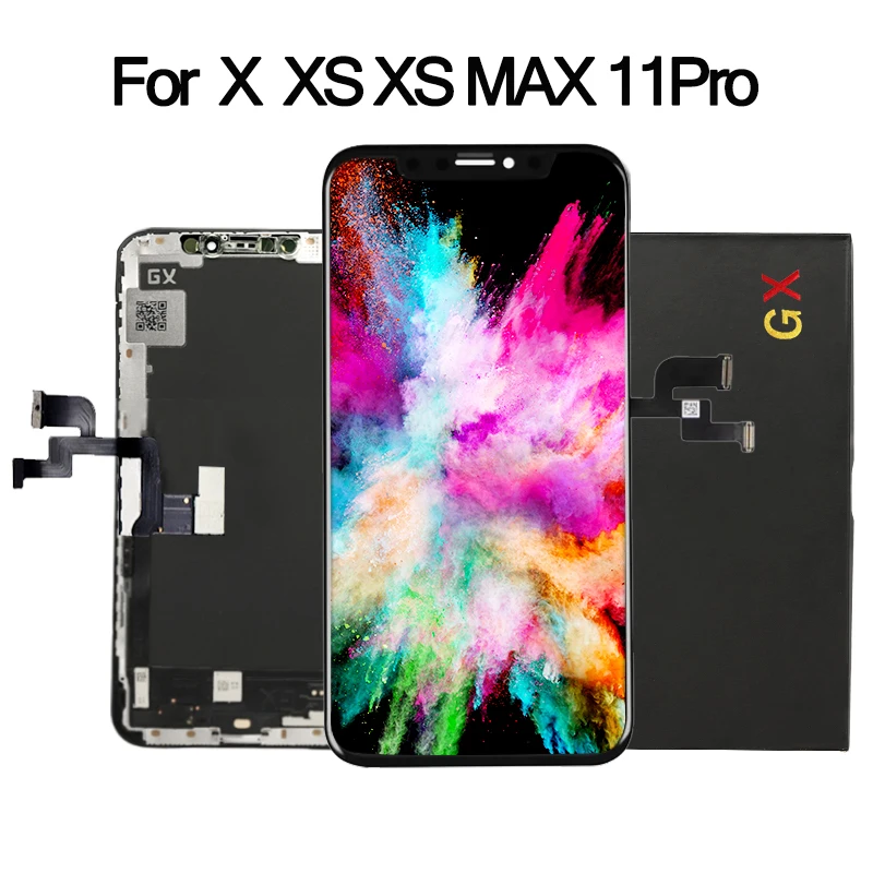 

iParts Factory GX OLED LCD Display For iPhone X XS MAX 11Pro 11 PRO MAX Hard OLED Touch Screen Digitizer Assembly Full Tested