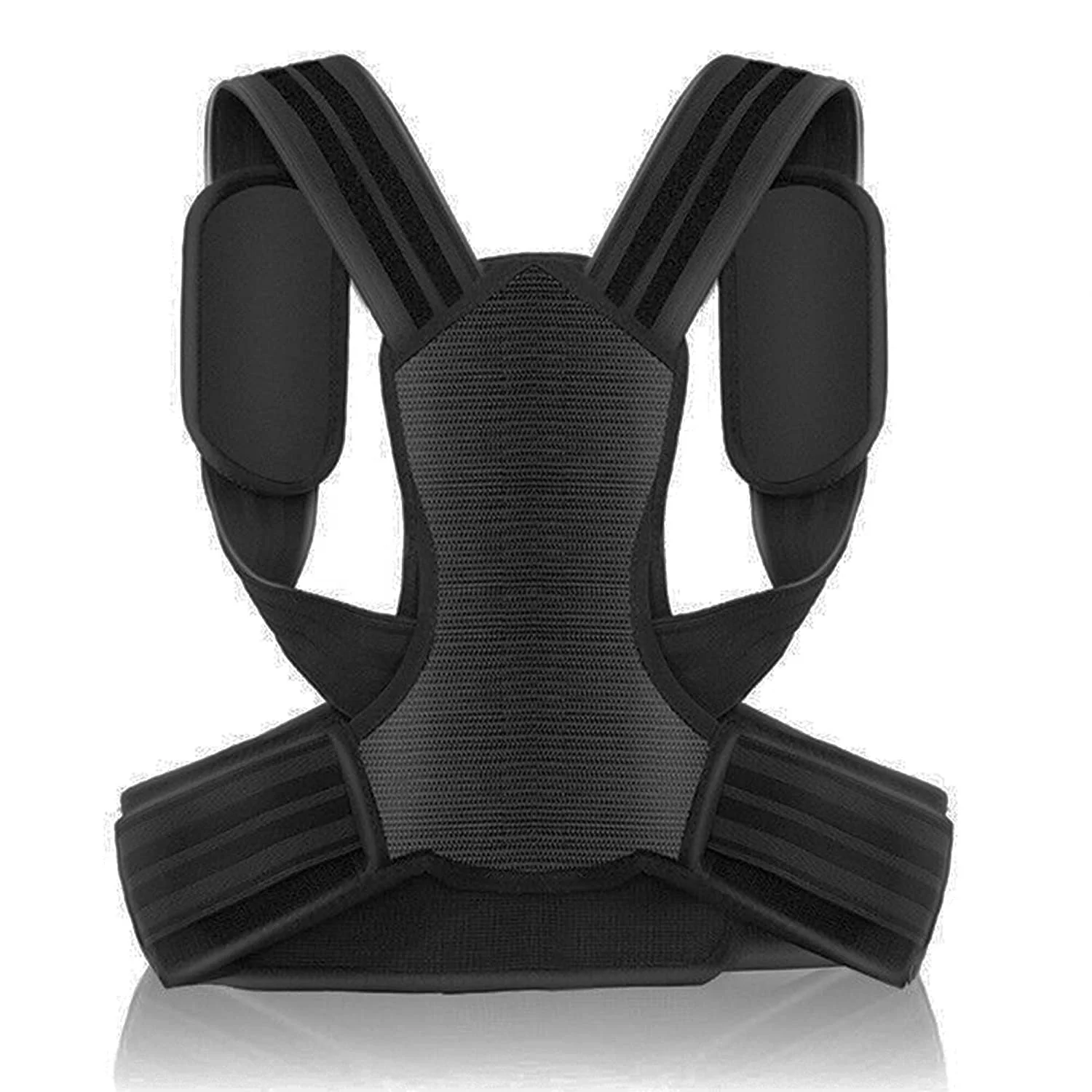 

Best Neoprene Adjustable Posture Corrector Shoulder Back Support Brace, Black