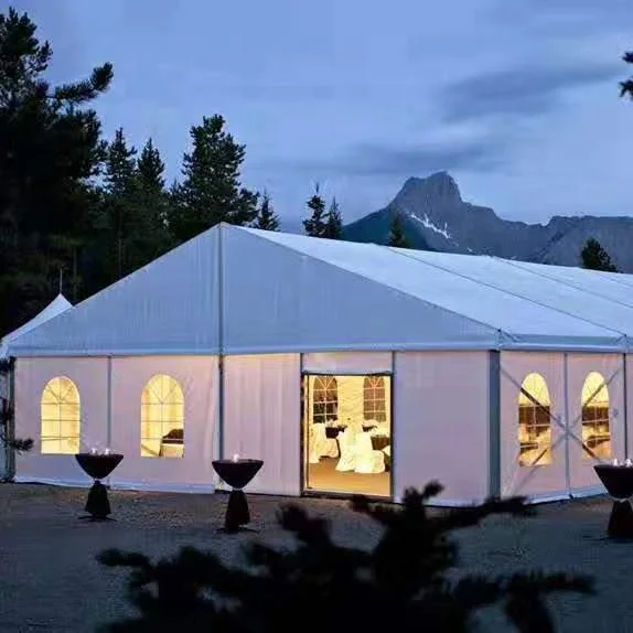 

850g PVC Roof Cover Waterproof Aluminum Heavy Duty Wedding Party Tents for sale, White