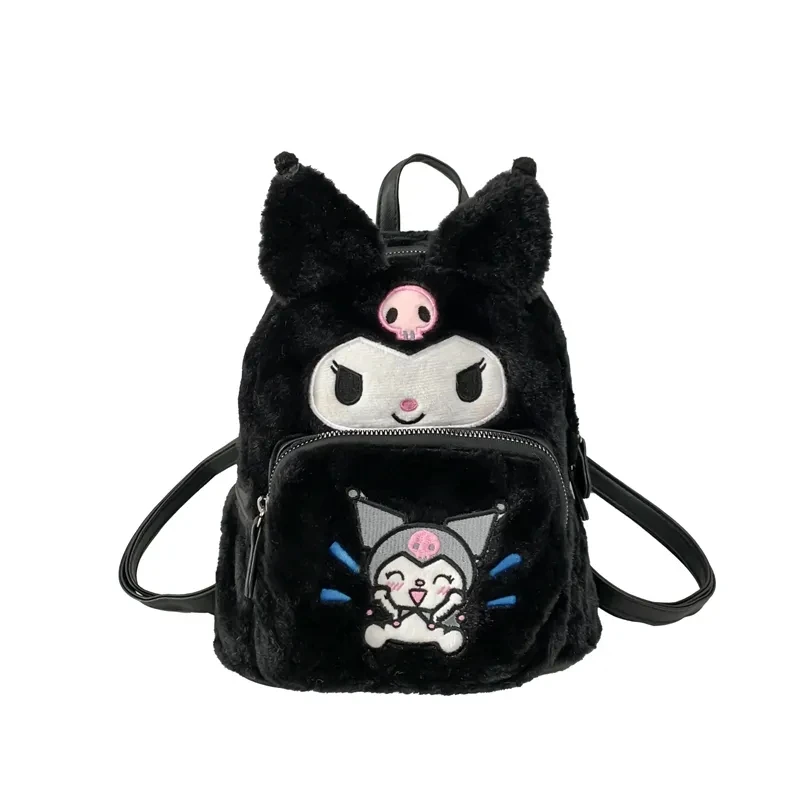

Cartoon Kuromi Plush Backpack sanrio Melody Bag Kuromi Anime Handbags Sanrio Plush Bag Cinnamoroll Kuromi Backpack bag