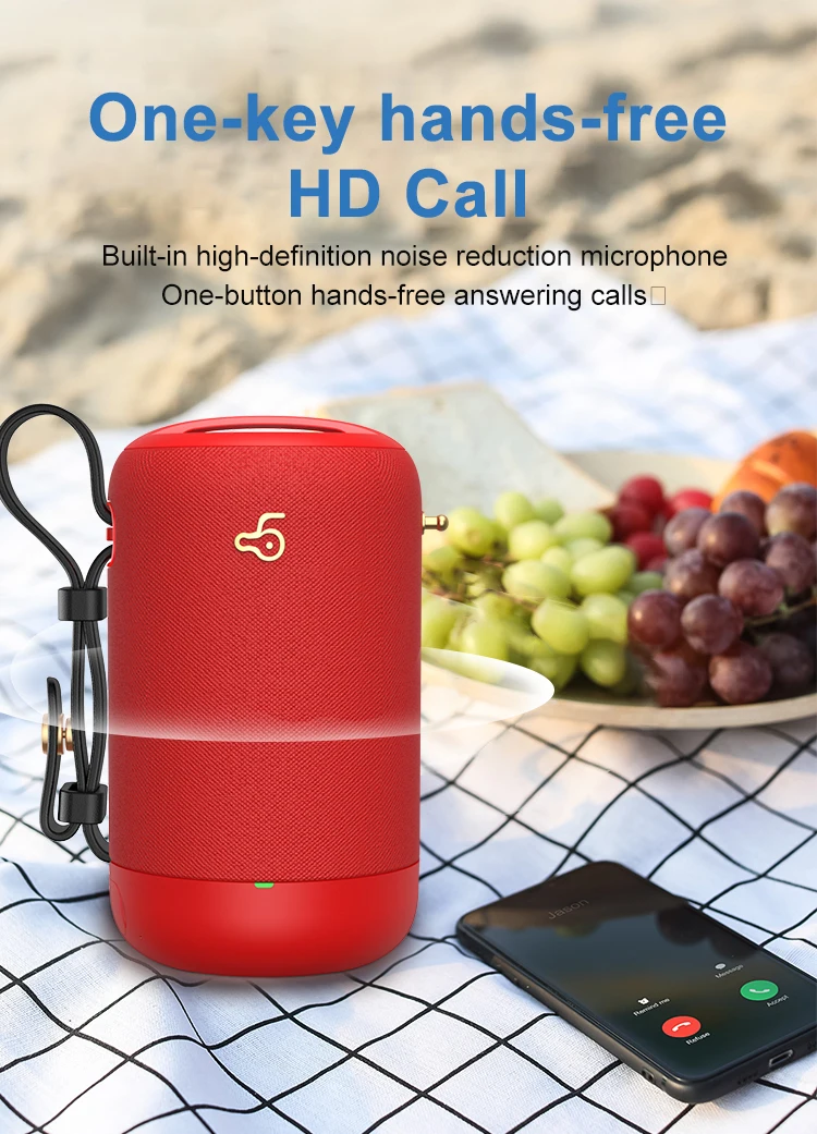 High Fabric Wireless Portable Waterproof Blue tooth Speaker Professional Audio Music Boxes Retro Speaker - ANKUX.COM
