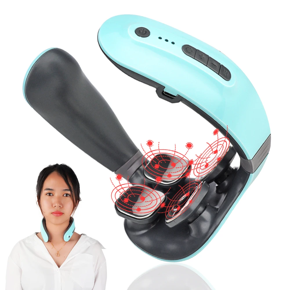 
TENS low frequency pulse heating massage 4d smart electric neck massager with 6 modes 18 levels 