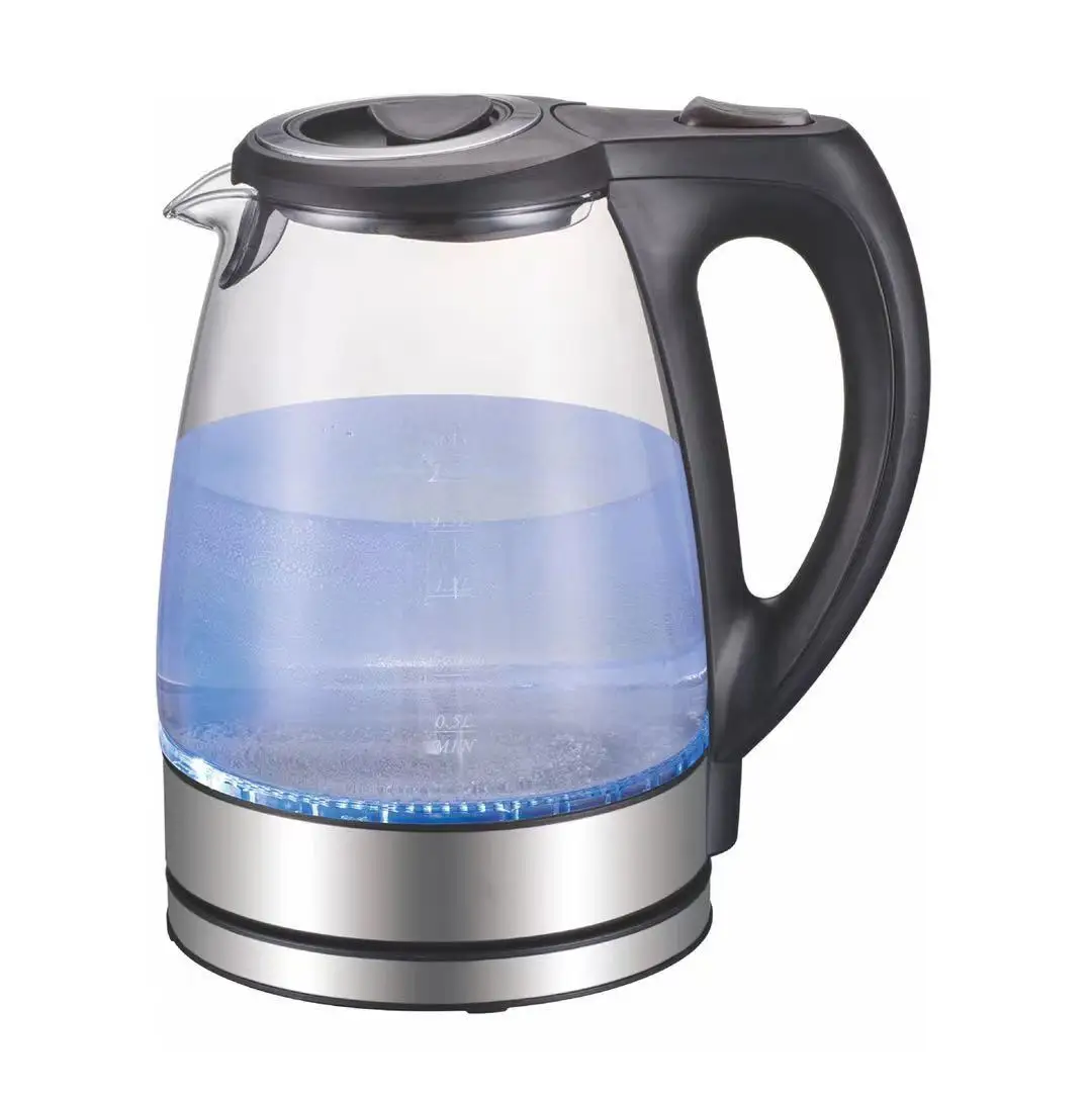 

led light boil dry protection glass electric kettle water kettle electric