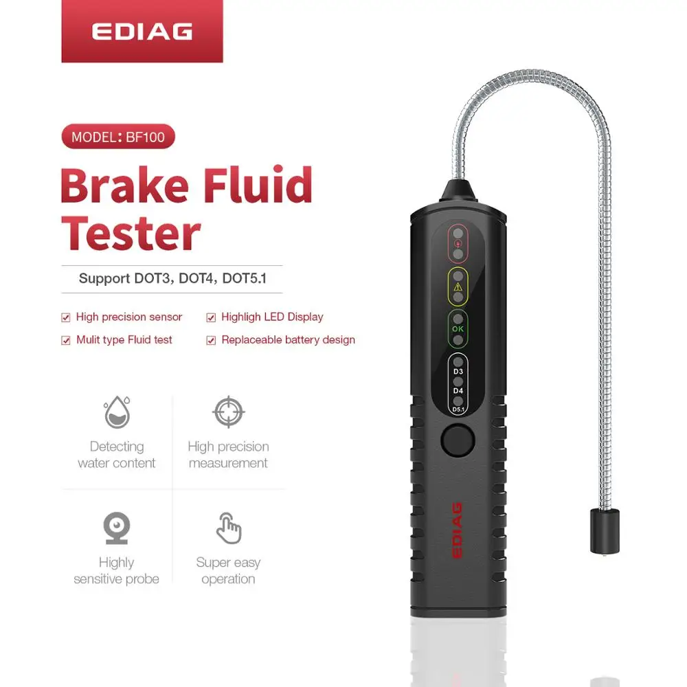 

Car Accessories Bf100 Brake Fluid Tester Auto Diagnostic Tools Brake Fluid Testing Tool Accurate Oil Quality Check Pen