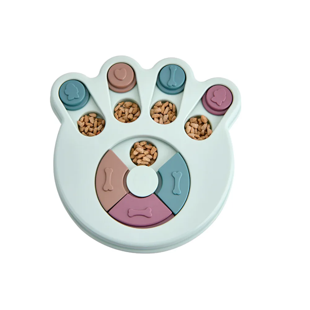 

New Design Multifunction Turntable Puzzle Eating Toys Pet Toys Cat Feeder Dog Slow Feeder For Dog Cat, Blue,pink,green and so on