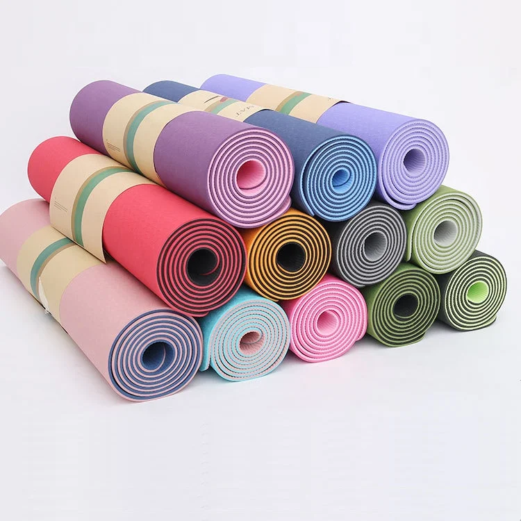 

Custom Gym Best Exercise Fitness Folding Gymnastics Logo 6mm 8mm 10mm Pilates Eco Friendly Tpe Yoga Mat, Oem