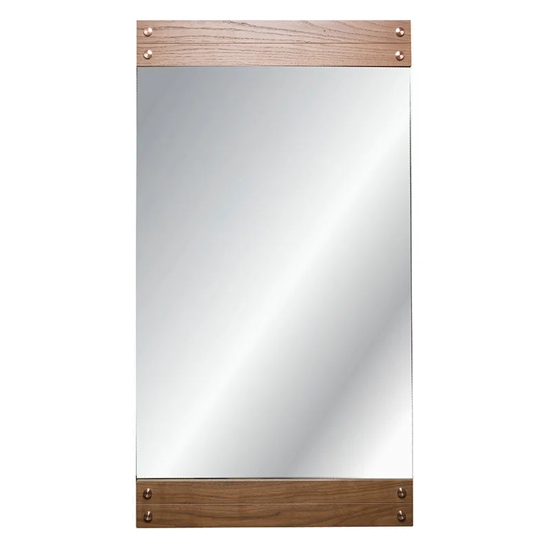 
MOK factory sale wood framedl silver bevelled mirror 