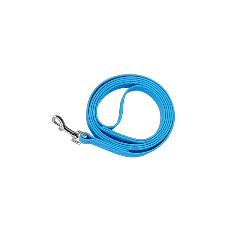 

2022 pet supplies custom luxury waterproof PVC soft pet dog chain leash with zinc alloy hook wholesale, Orange , blue