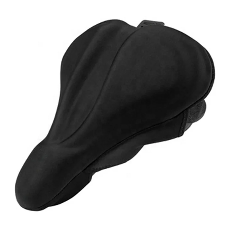 

Sponge Anti-Slip Big Size Bicycle Cushion Cover Cycling Seat Cover Breathable Soft Hollow MTB Road Bike saddle cover, Black and red,as your request