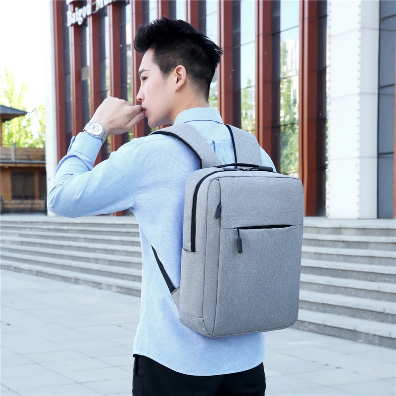 

2022 custom Wholesale Water Resistant Laptop Backpack Expandable Smart Backbag with Usb Charger Port, As picture