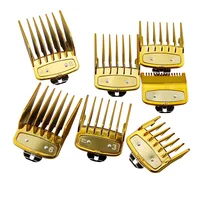 

8pcs/set Luxury Gold Guides Comb Universal Hair Clipper Limit Comb Replacement Hair Trimmer Guards for Wahl