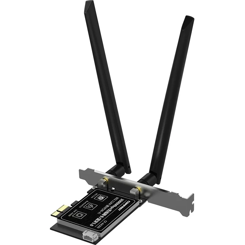 

Comfast Dual band 3000Mbps Wifi 6 AX200 PCI-E 1X Built-in Wireless Adapter 2.4G/5Ghz 802.11ac/ax BT 5.0 For AX200 Network Card
