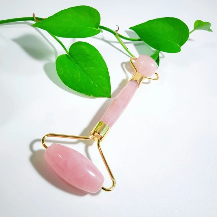 

Good quality face rose quartz jade roller