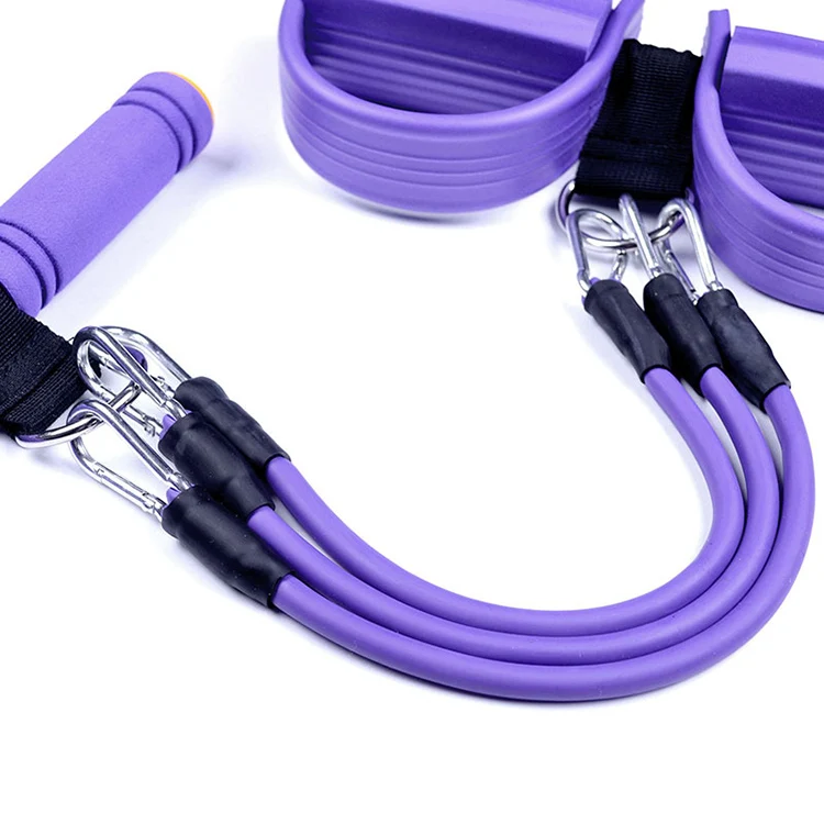 

Hand Pedal Pull Rope 4-strand Resistance Sit-up Tensioner Exerciser Fitness Equipment, Customize color