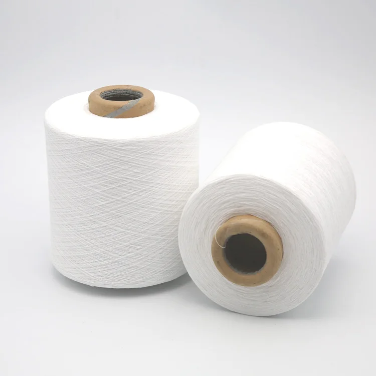 
low price for carded knitting open end recycled cotton glove yarn 