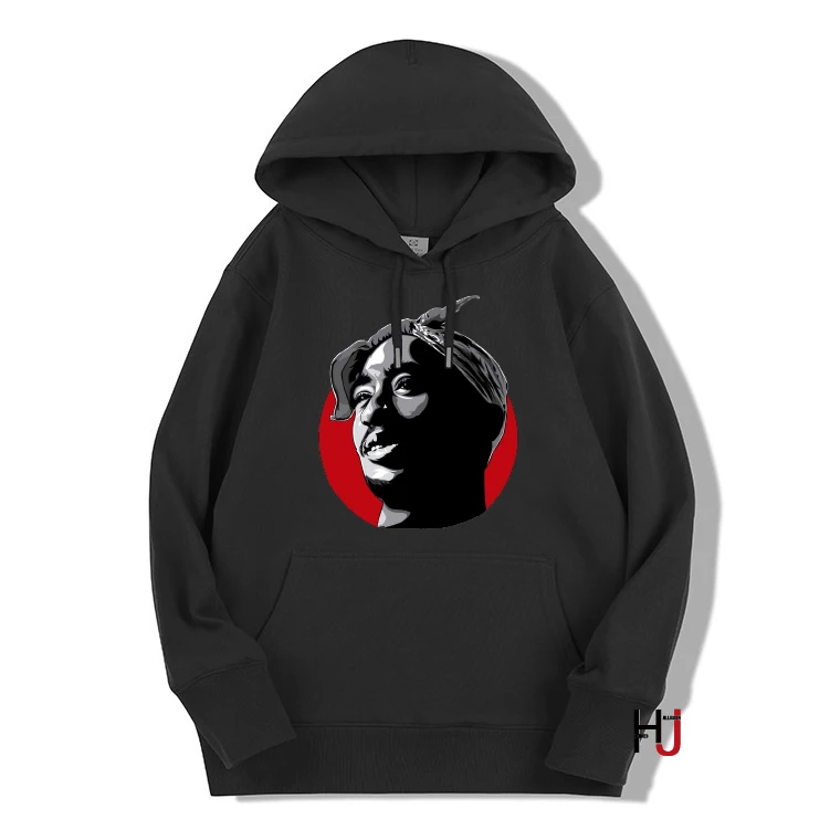 

New hip Hop Streetwear Tupac 2PAC hoodie Printing Custom Sweatshirt Unisex Long Sleeve Hoodies, As picture show