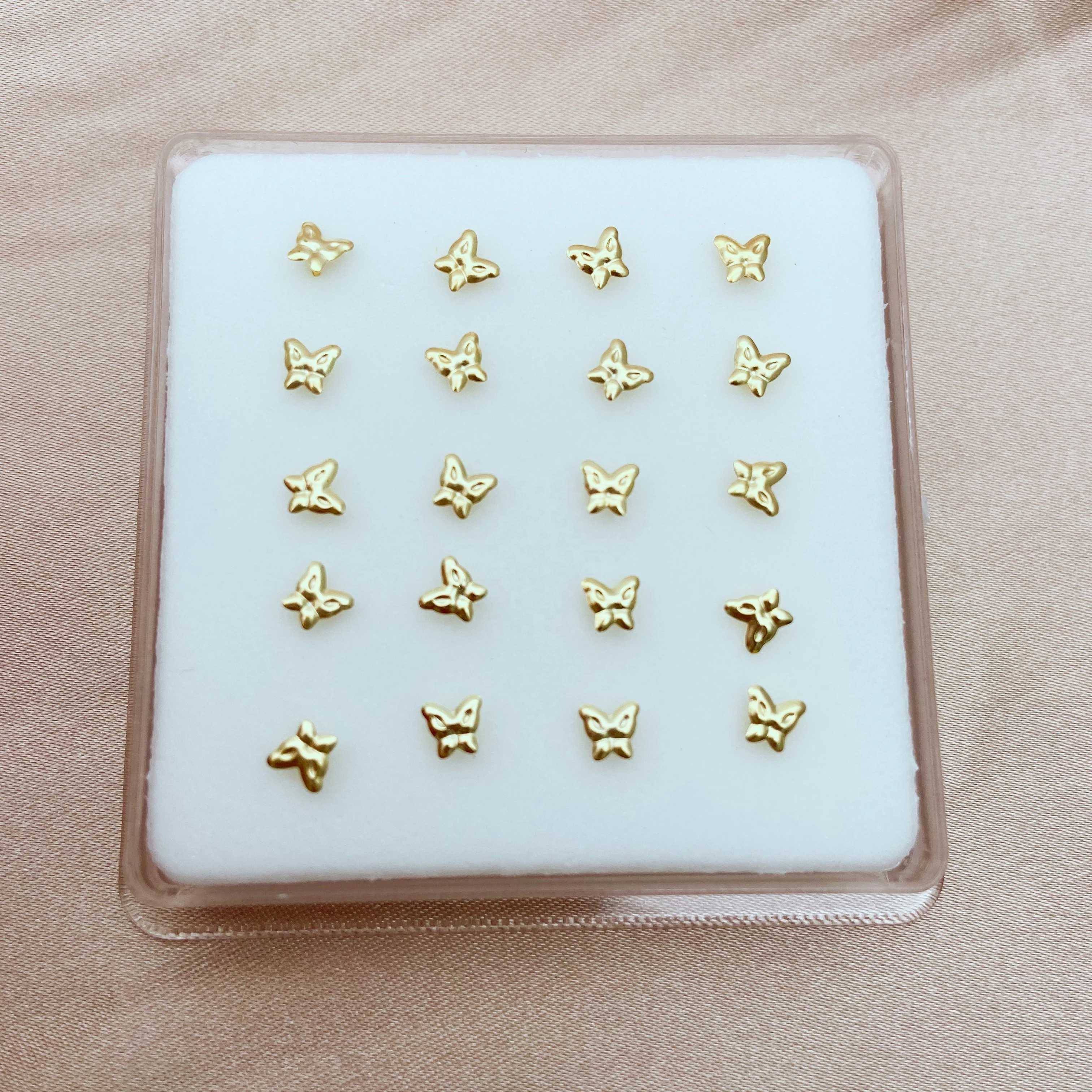 

Small and cute style tiny tortoise pattern golden 925 nose stud nose ring piercing jewelry