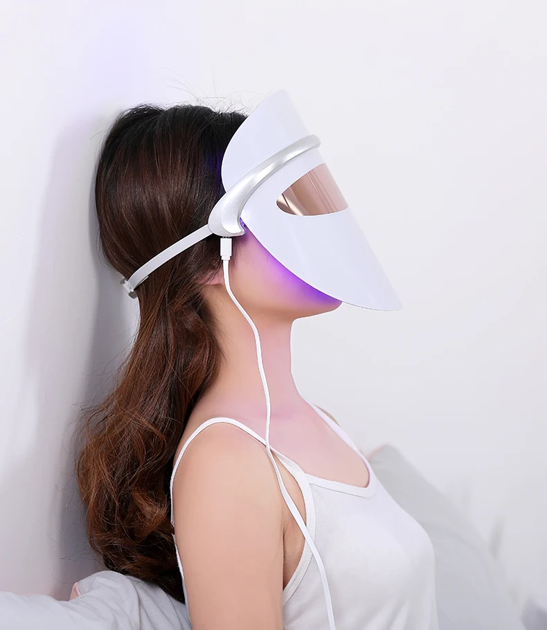 
Multifunction Led Light Therapy Face Beauty Mask 3 Colors Vibrate Eye Massager At Home 